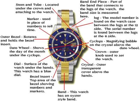 rolex watch parts diagram.